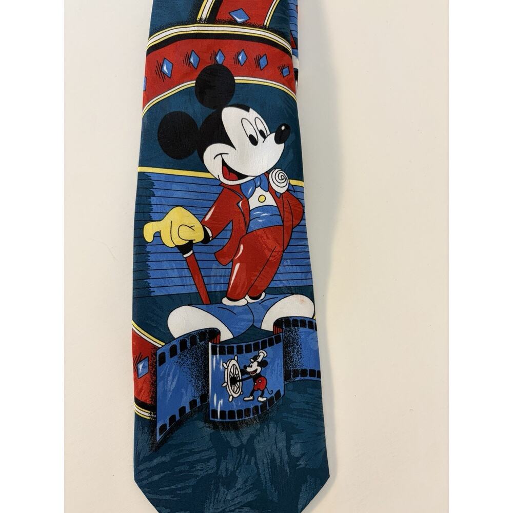 Vintage Mickey Unlimited Mickey Mouse In Suit Men’s Necktie Fancy Dressy 90s